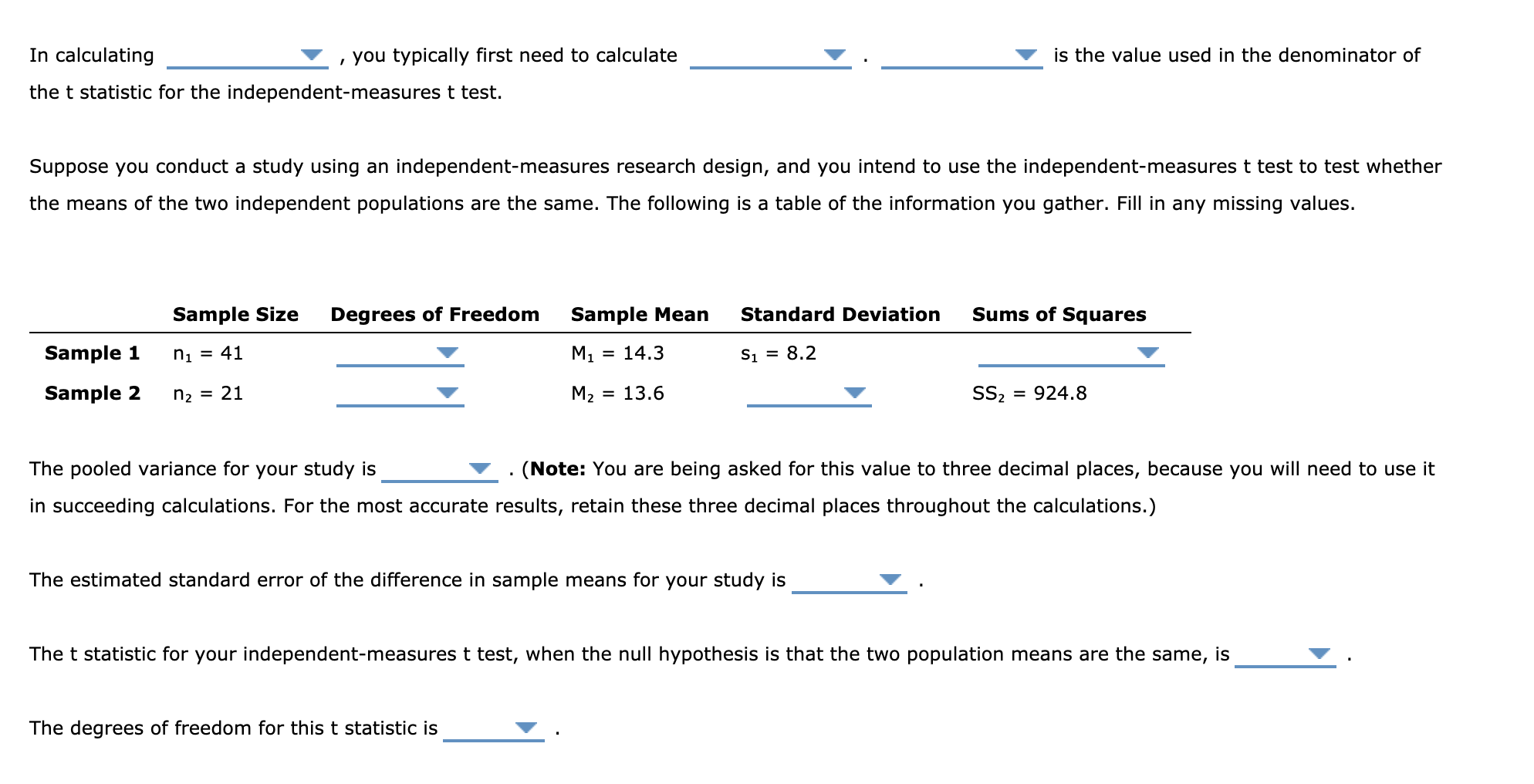 Solved 5. Differentiating pooled variance and the estimated | Chegg.com