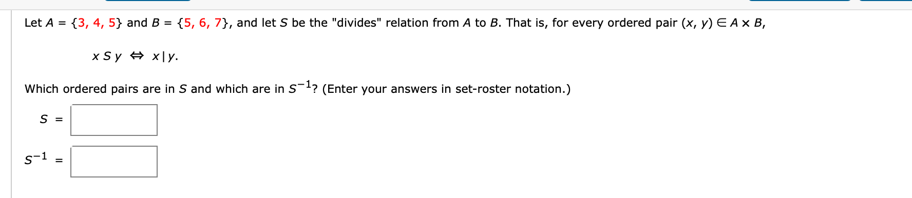 Solved Let A = {3, 4, 5} And B = {5, 6, 7}, And Let S Be The | Chegg.com