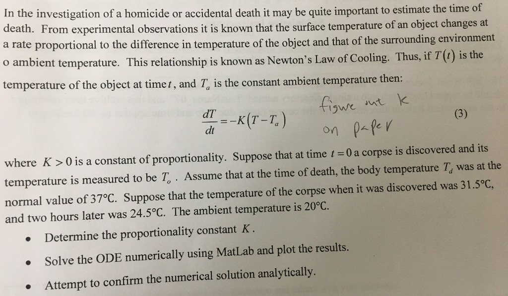 Solved In the investigation of a homicide or accidental | Chegg.com