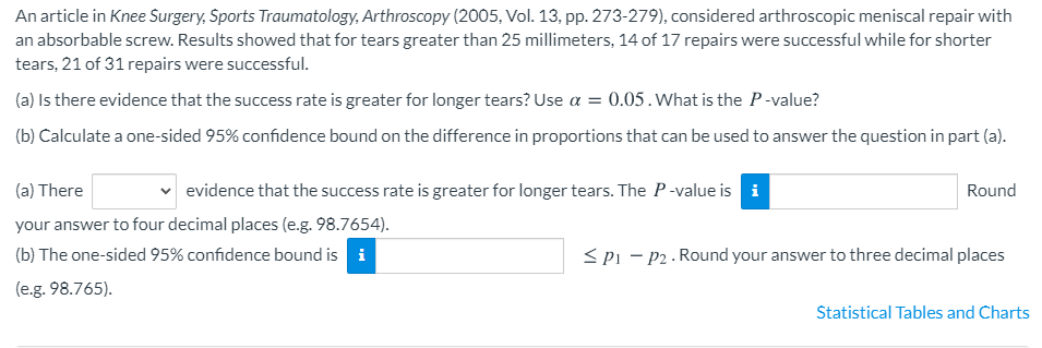 Solved An article in Knee Surgery, Sports Traumatology, | Chegg.com