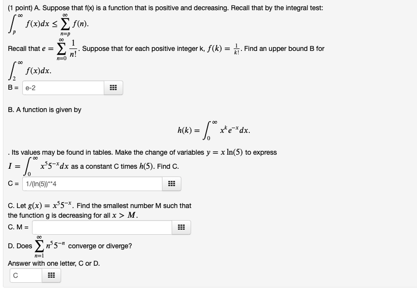 Solved 1 Point 1 Suppose That F X Is A Function That Chegg Com