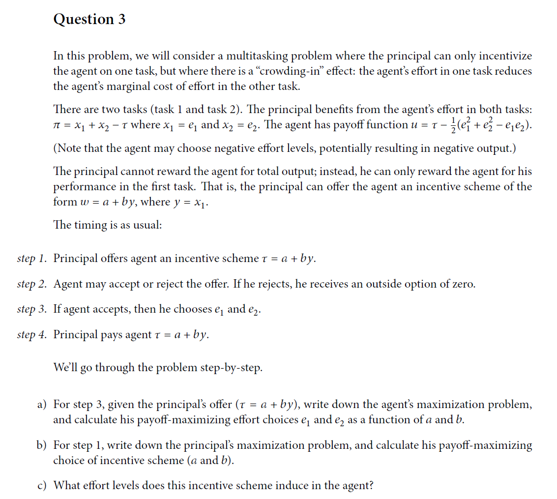 Solved Question 3 In this problem, we will consider a | Chegg.com