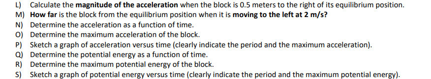 Solved A block on a horizontal frictionless plane is | Chegg.com