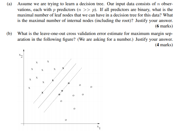 (a) Assume we are trying to learn a decision tree. | Chegg.com
