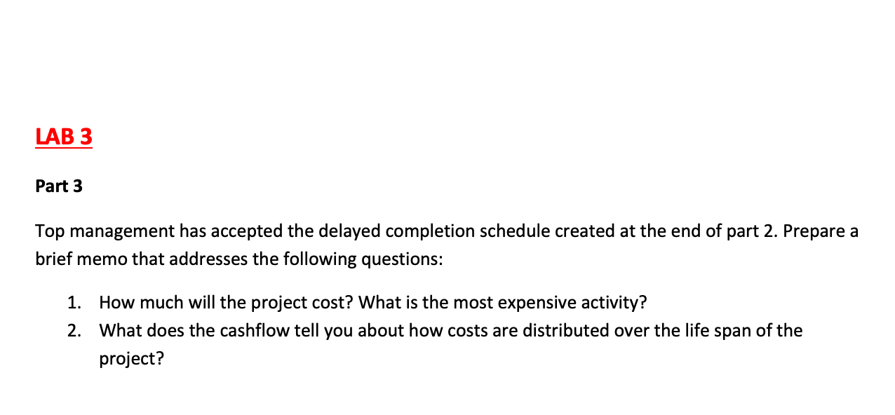 Solved Top management has accepted the delayed