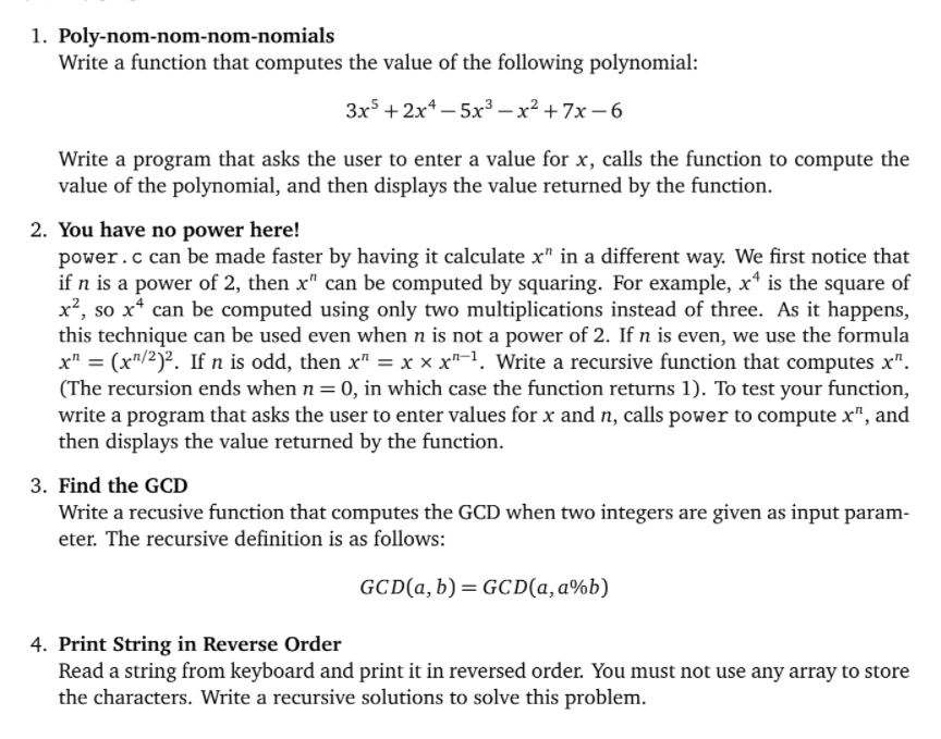 Solved Solve it in C programming Solve it in a way a Chegg