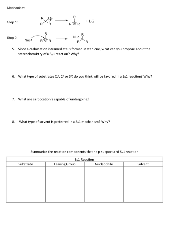 Solved SCHE 231 Chapter 7, Worksheet 2 Bimolecular | Chegg.com