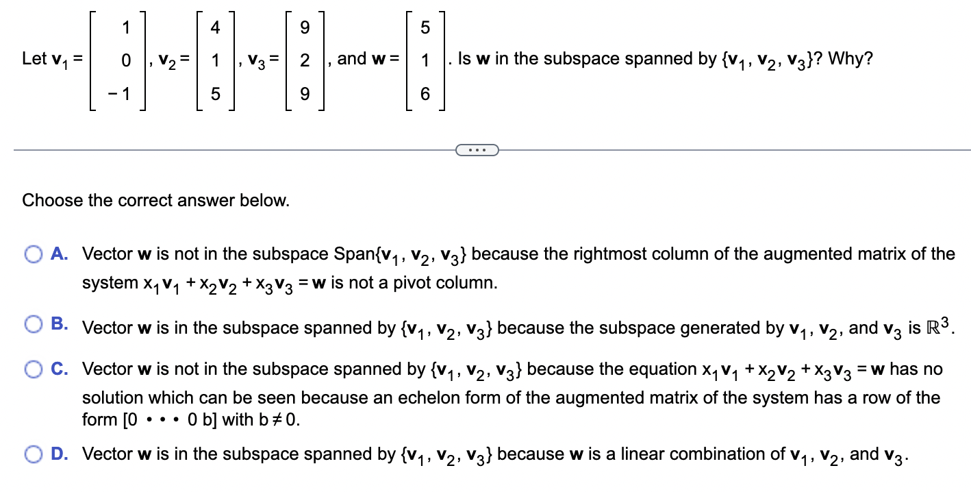 Solved Determine Whether The Set | Chegg.com