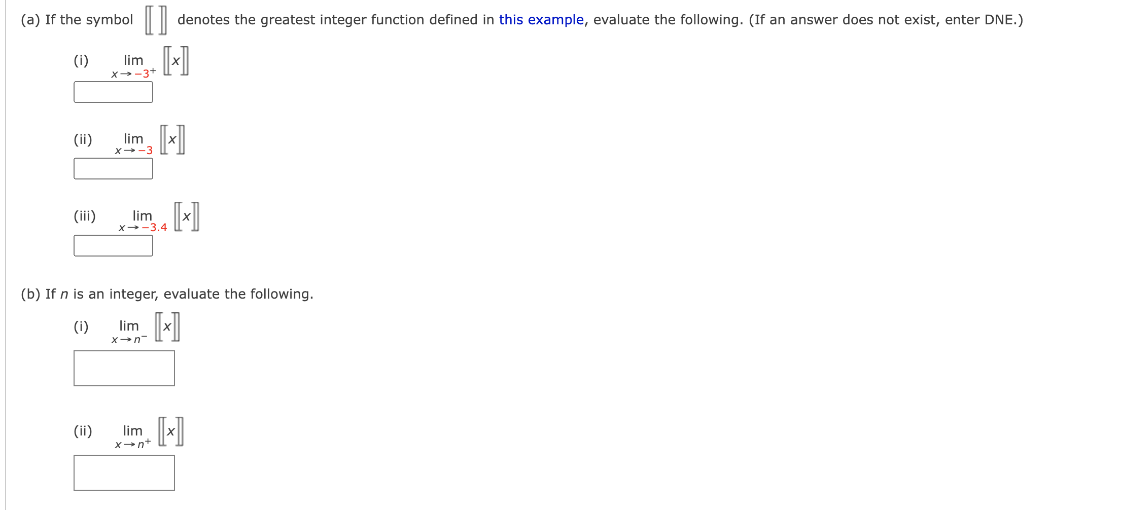 greatest integer function examples