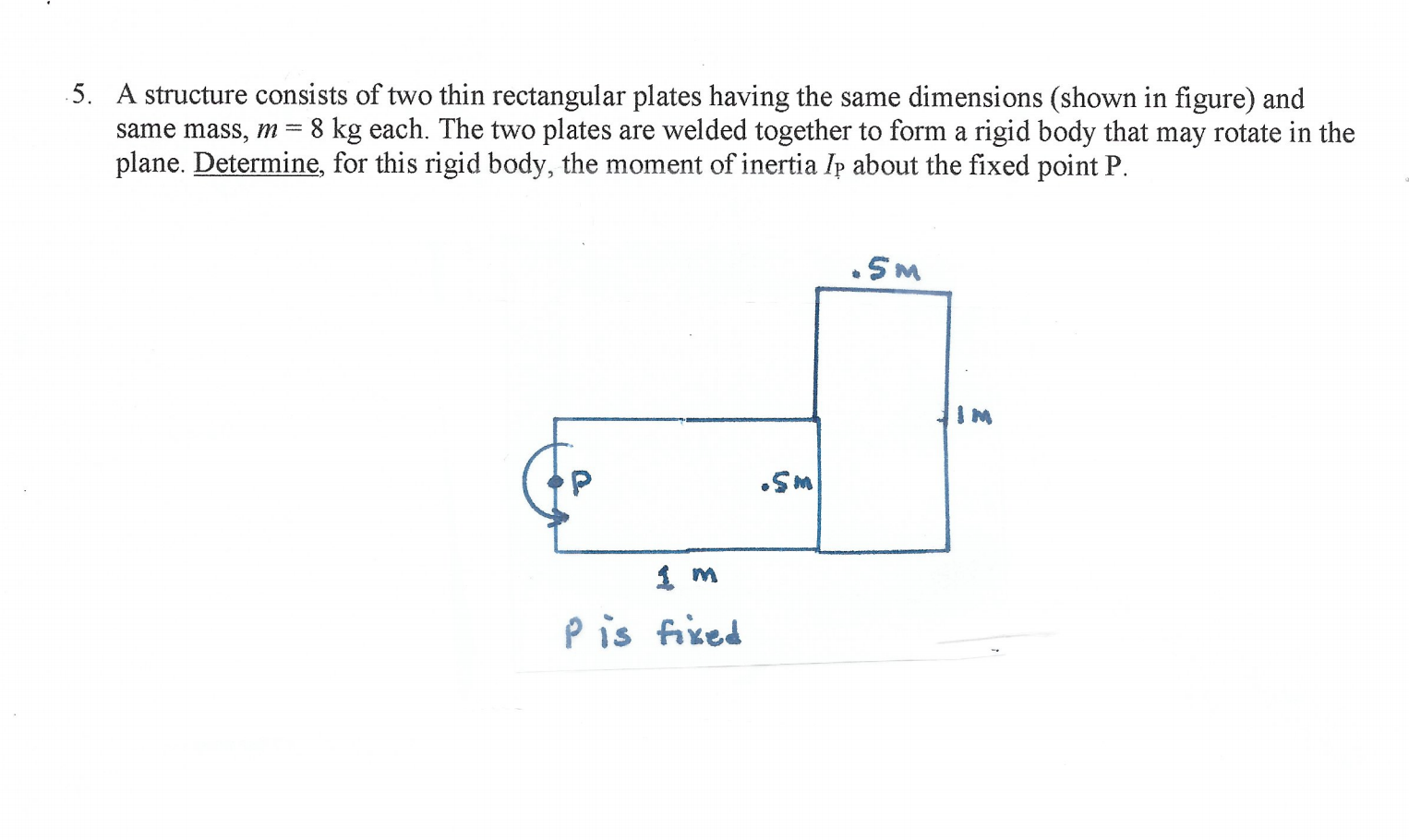 Solved 15. A structure consists of two thin rectangular | Chegg.com