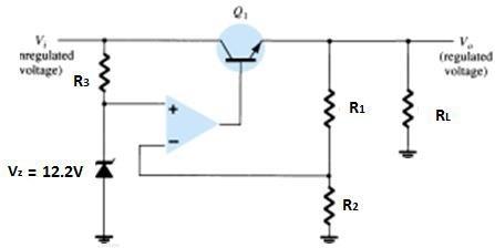 Solved Consider the voltage regulator circuit as shown in | Chegg.com