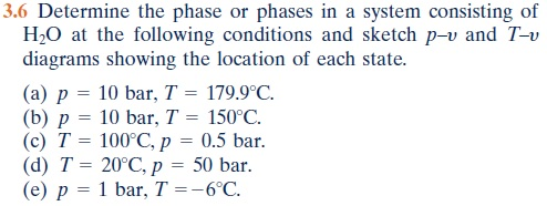 Solved 3.6 Determine the phase or phases in a system | Chegg.com