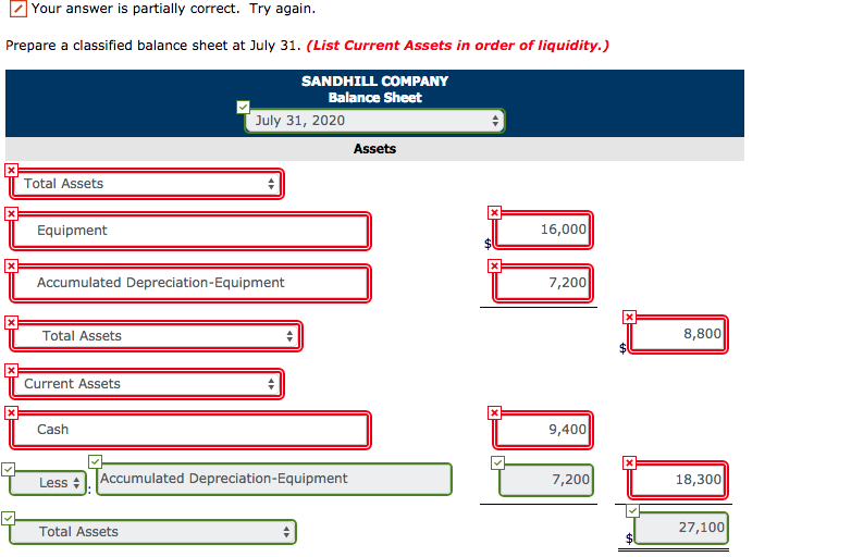 Amazing Partial Balance Sheet Wileyplus Accounting Equation Class