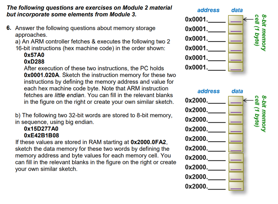 The following questions are exercises on Module 2 | Chegg.com