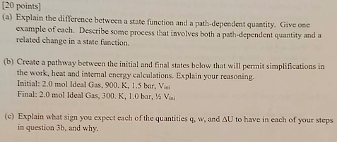 Solved [20 points] (a) Explain the difference between a | Chegg.com