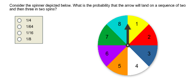 Solved Consider the spinner depicted below. What is the | Chegg.com