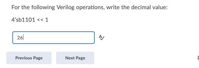Solved For the following Verilog operations, write the | Chegg.com