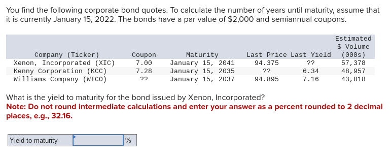 Solved You Find The Following Corporate Bond Quotes. To | Chegg.com