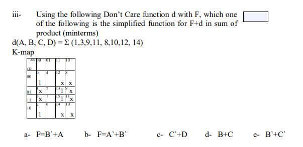 Solved 5 Given the following Boolean function in | Chegg.com