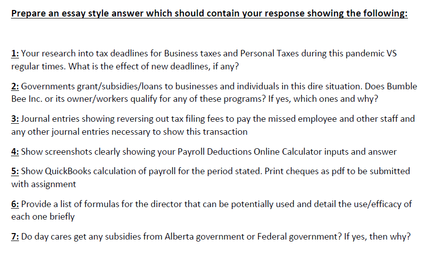 Solved Capstone Project Commerce Accounting, Tax and