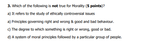 morality