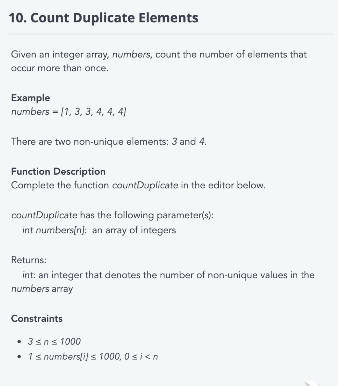 solved-10-count-duplicate-elements-given-an-integer-array-chegg