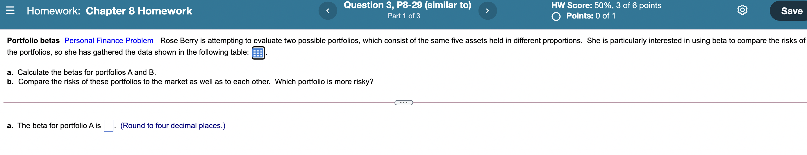 Solved = Homework: Chapter 8 Homework Question 3, P8-29 | Chegg.com