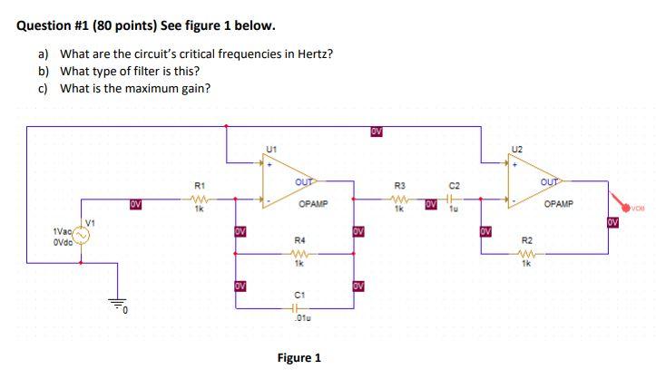 Solved Question #1 (80 points) See figure 1 below. a) What | Chegg.com