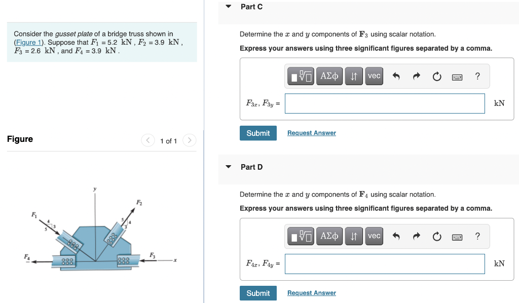 Solved Consider The Gusset Plate Of A Bridge Truss Shown In 