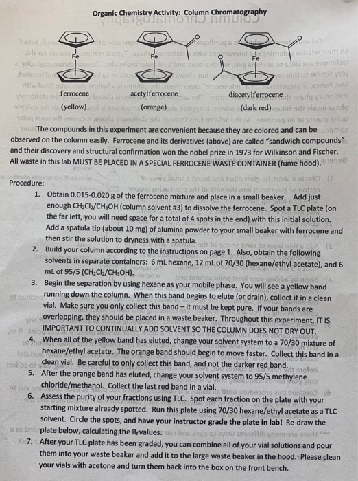Solved Column Chromatography Column chromatography is a
