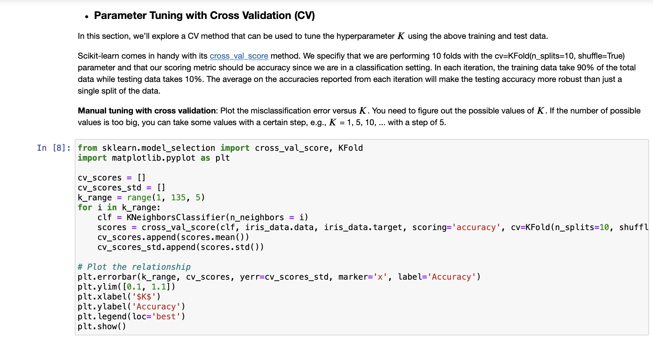 Solved - K-Nearest Neighbours Classifier Now We Can Start | Chegg.com