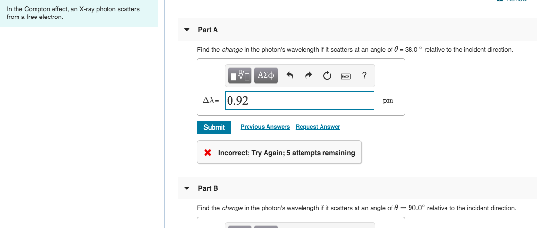 Solved In the Compton effect, an X-ray photon scatters from | Chegg.com