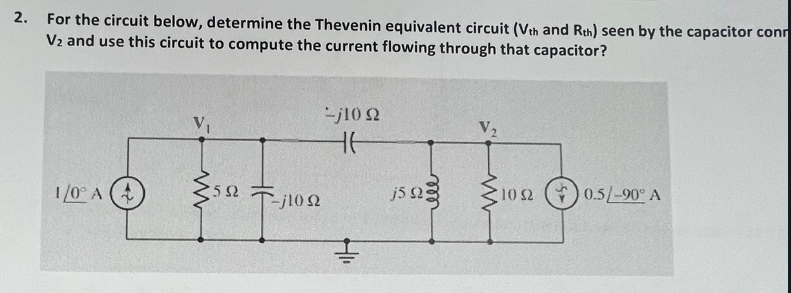 Solved For the circuit below, determine the Thevenin | Chegg.com