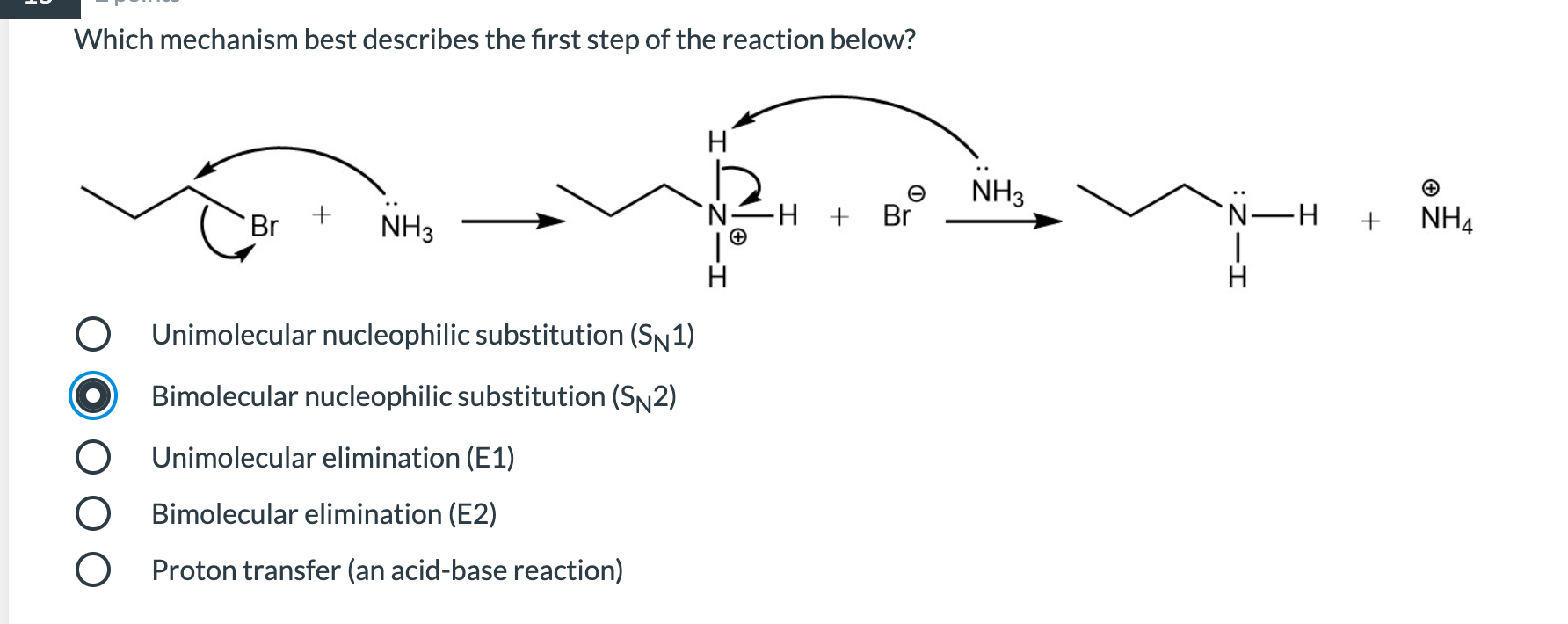 Solved Which of the following is an acceptable mechanistic | Chegg.com