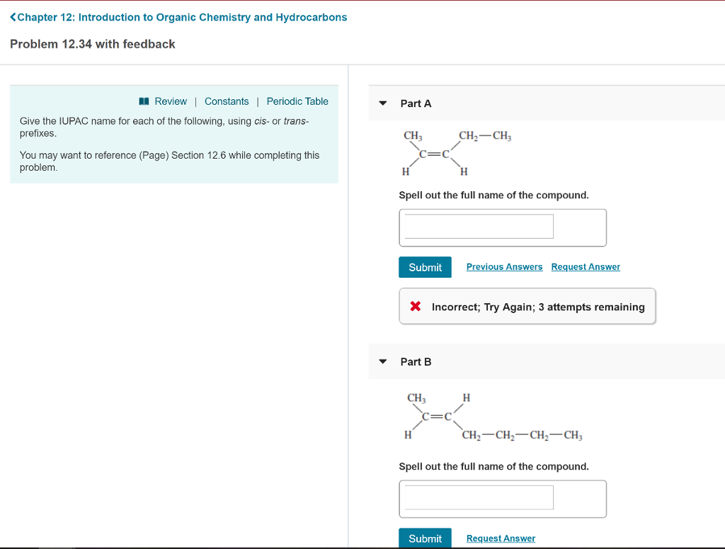 Solved Chapter 12: Introduction To Organic Chemistry And | Chegg.com