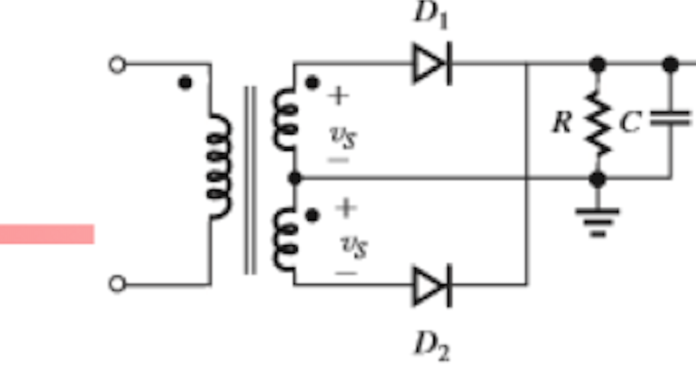 Solved the circuit have a filter capacitor C placed across Circuit Diagram