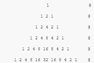 Solved 1 @ 1 2 1 @ 1 2 4 2 1 @ 1 2 4 8 4 2 1 @ 1 2 4 8 16 8 | Chegg.com