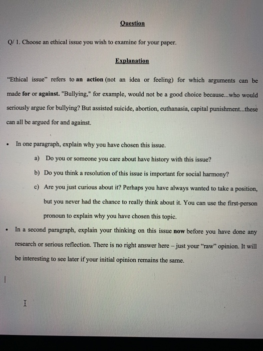 question-q-1-choose-an-ethical-issue-you-wish-to-chegg