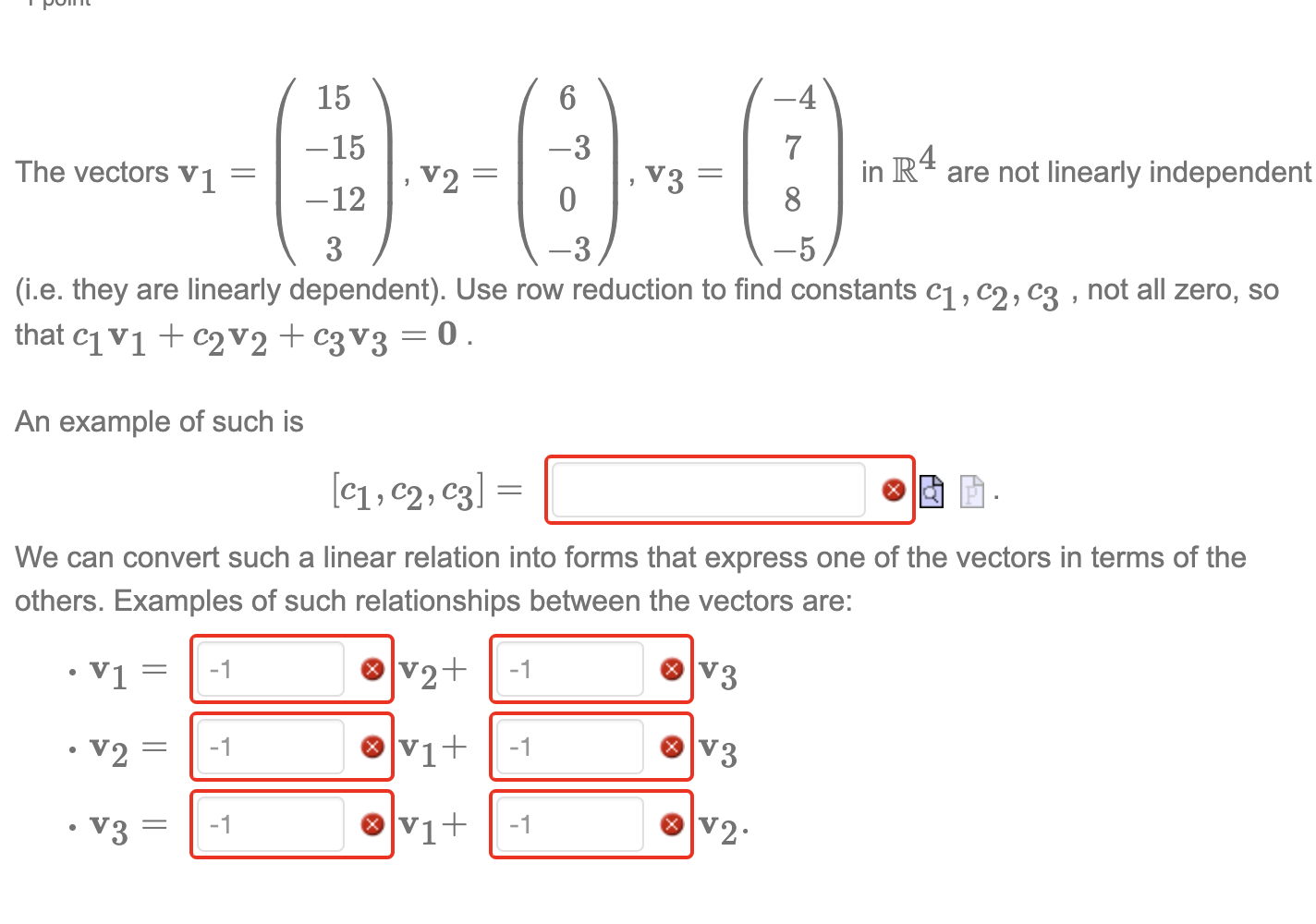 Solved The vectors | Chegg.com
