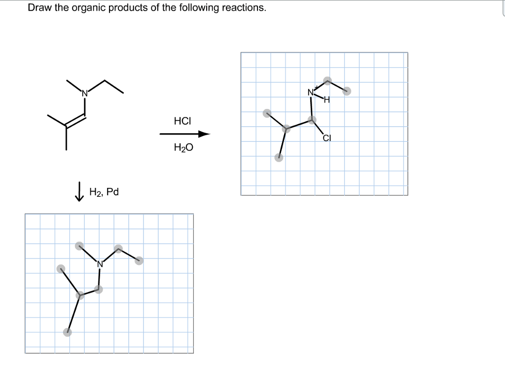 Solved Draw the organic products of the following reactions