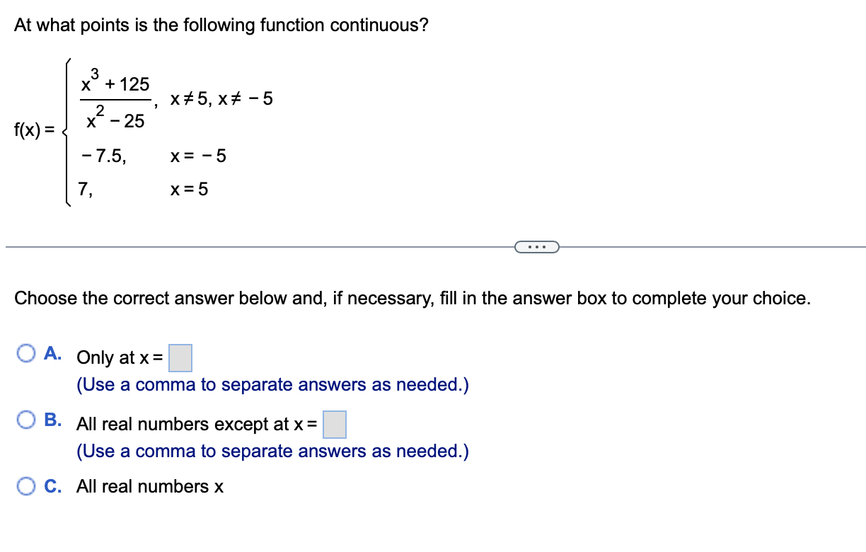 Solved At What Points Is The Following Function Continuous Chegg