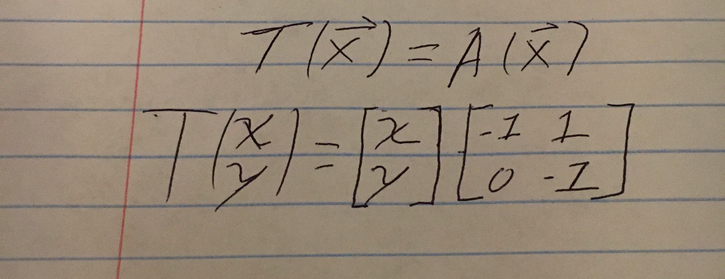 Solved A) Find The Transformation B That Transforms A Vector | Chegg.com