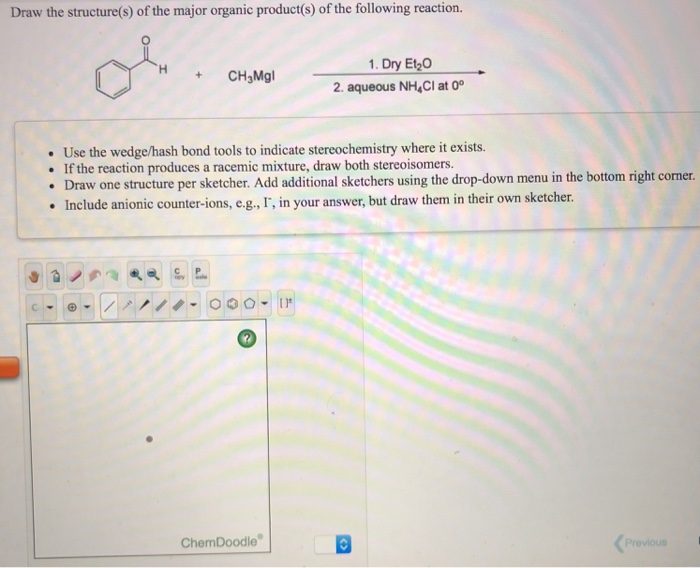 Solved Draw the structure(s) of the major organic product(s) | Chegg.com