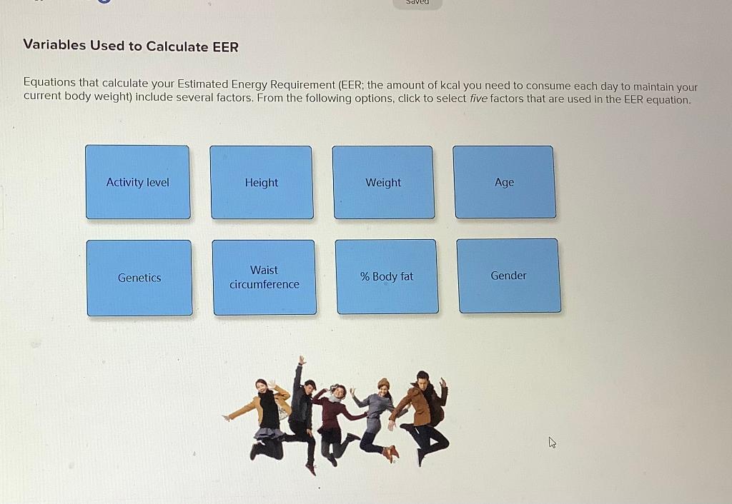 Solved Sdved Variables Used to Calculate EER Equations that