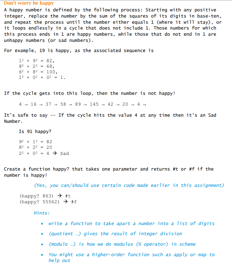 Don T Worry Happy Happy Number Defined Following Process Starting 