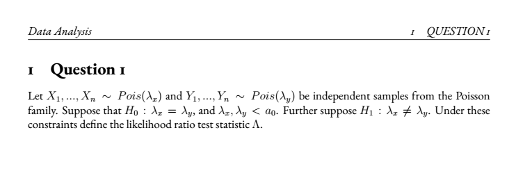 Solved 2 independent samples from Poisson distribution, | Chegg.com