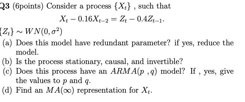 Solved it's a time series problem, plz be detailed. plz | Chegg.com