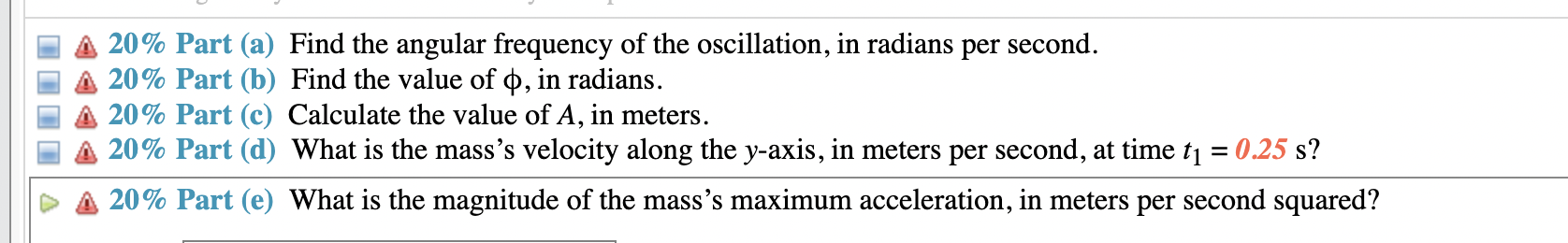 Solved (14\%) Problem 7: A mass m=1.5 kg hangs at the end of | Chegg.com