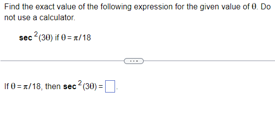 find the exact value of the following expression calculator