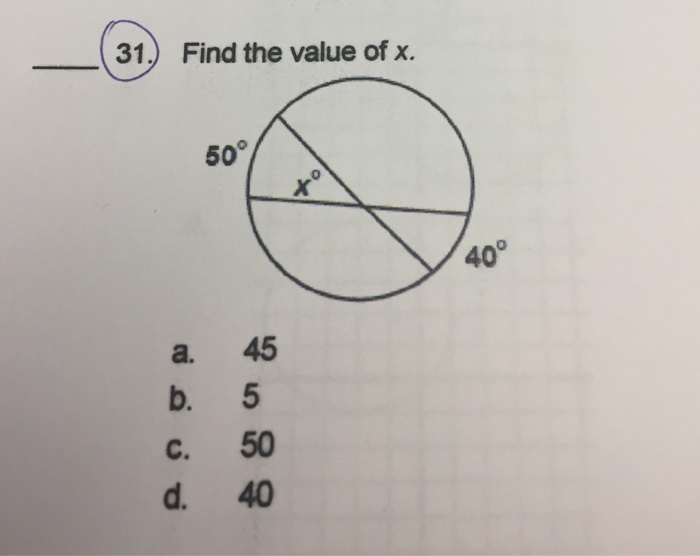 find the value of 5 of 40